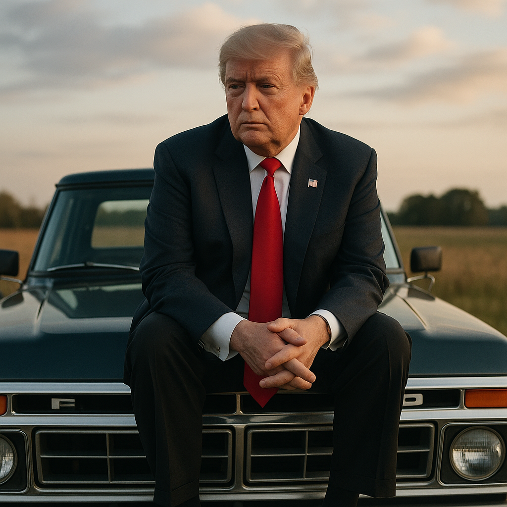 A person sitting on a car AI-generated content may be incorrect.